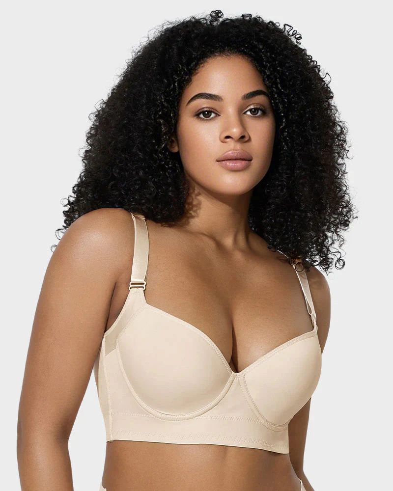 Back Smoothing Underwire Push Up Bra - Image 7