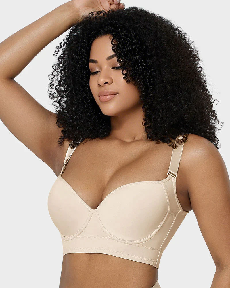 Back Smoothing Underwire Push Up Bra - Image 8