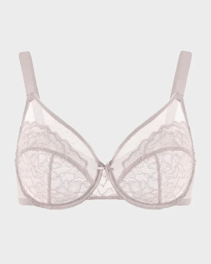 Full Coverage Lace Minimizer Bra - Petal - Image 25