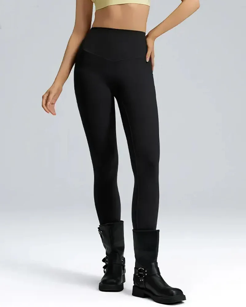 Butt Lifting Tummy Control Side Pocket High Waisted Shaping Training Leggings - Image 13