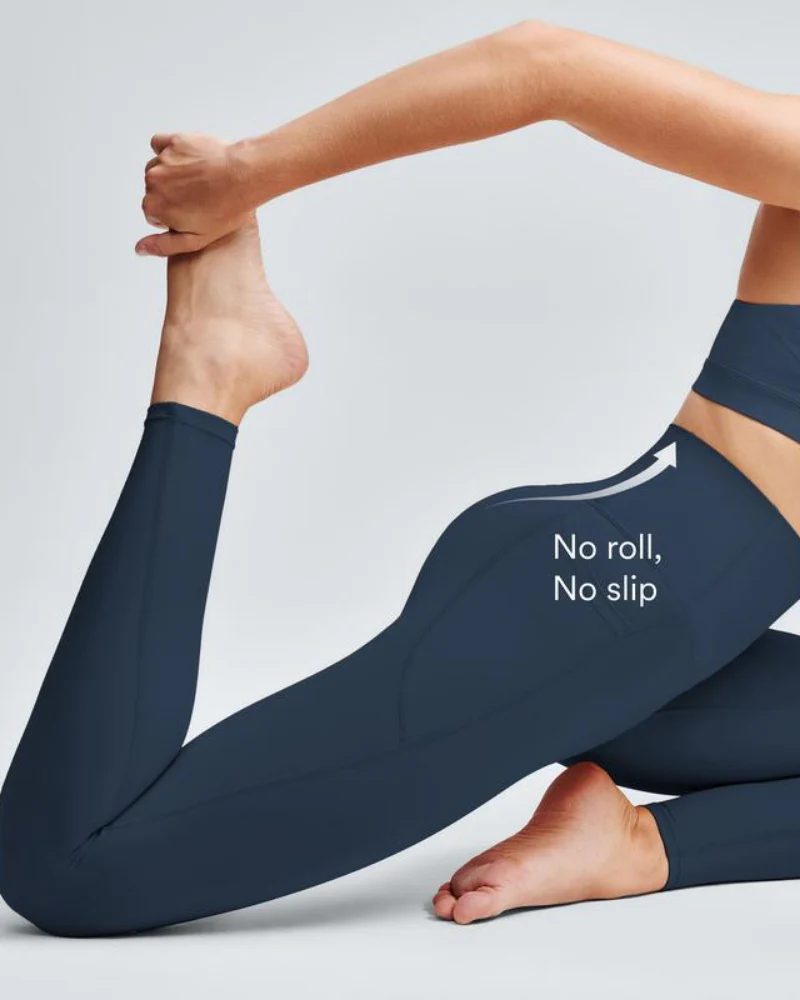 Butt Lifting Tummy Control Side Pocket High Waisted Shaping Training Leggings - Image 4