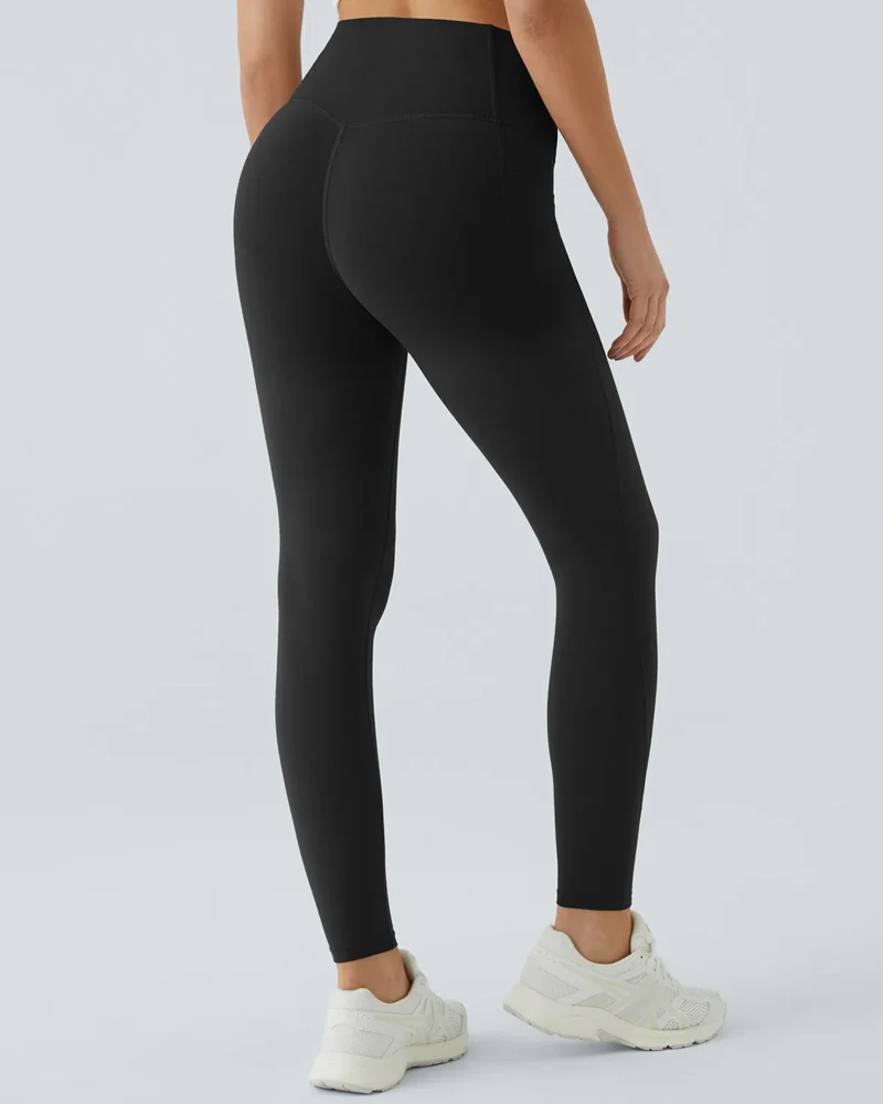 Butt Lifting Tummy Control Side Pocket High Waisted Shaping Training Leggings - Image 9