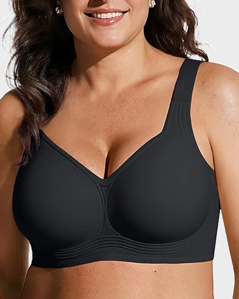 Comfortable Wireless Full Coverage Jelly Smoothing Bra - Image 10