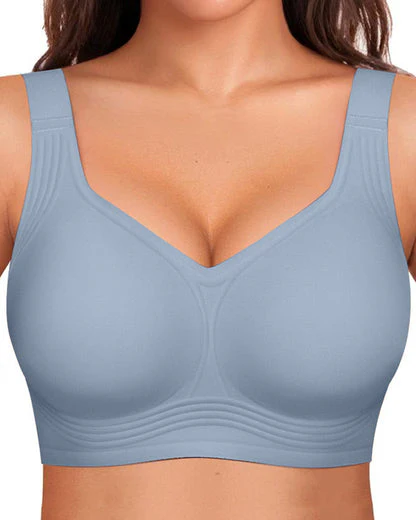Comfortable Wireless Full Coverage Jelly Smoothing Bra - Image 17