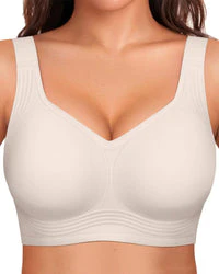 Comfortable Wireless Full Coverage Jelly Smoothing Bra - Image 18