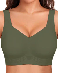 Comfortable Wireless Full Coverage Jelly Smoothing Bra - Image 20