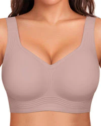 Comfortable Wireless Full Coverage Jelly Smoothing Bra - Image 21