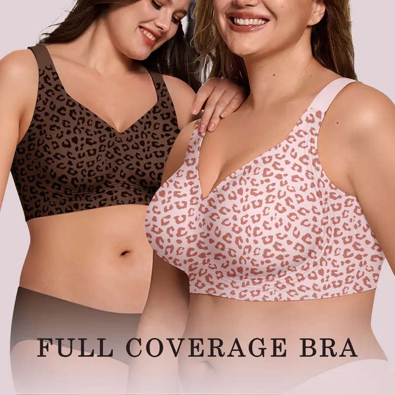 Comfortable Wireless Full Coverage Jelly Smoothing Bra - Image 4