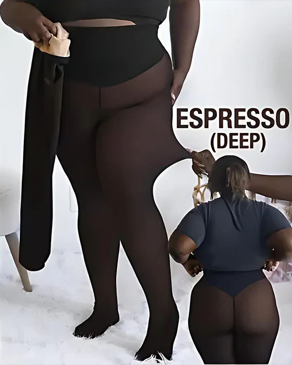 Compression  One-Seam Shaping Fleece Leggings - Image 9