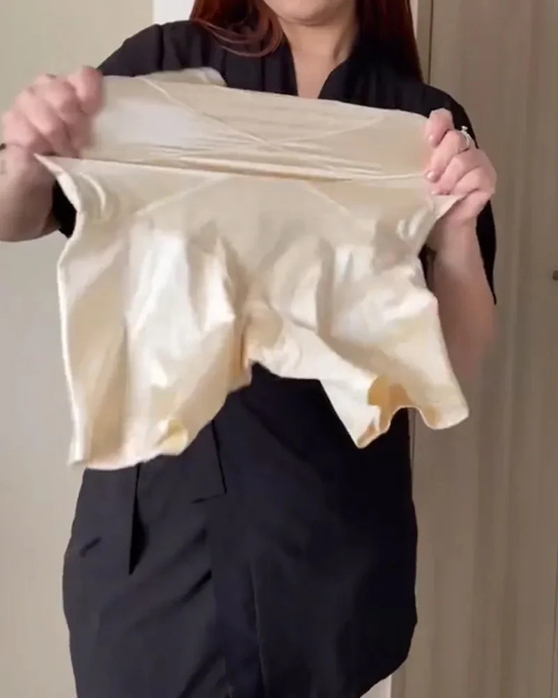 Crossover Bandage High Waist Hip-Lifting Shorts - Image 9