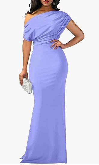 Elegant Sleeveless Off Shoulder Bodycon Long Formal Party Evening Dress - Image 15