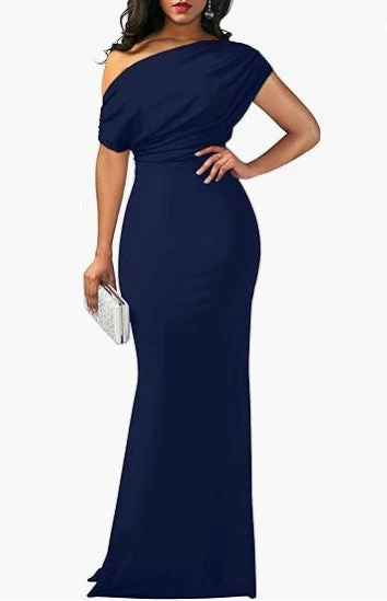 Elegant Sleeveless Off Shoulder Bodycon Long Formal Party Evening Dress - Image 18