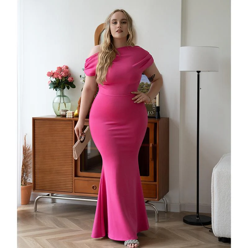 Elegant Sleeveless Off Shoulder Bodycon Long Formal Party Evening Dress - Image 5