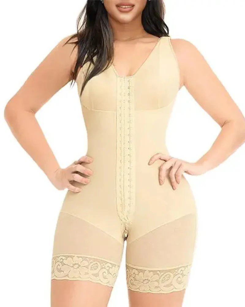 Extra Plus Size Shaper Bodysuit Tummy Control Shapewear With Bra - Image 13