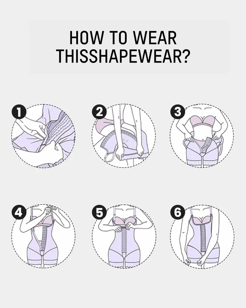 Extra Plus Size Shaper Bodysuit Tummy Control Shapewear With Bra - Image 26