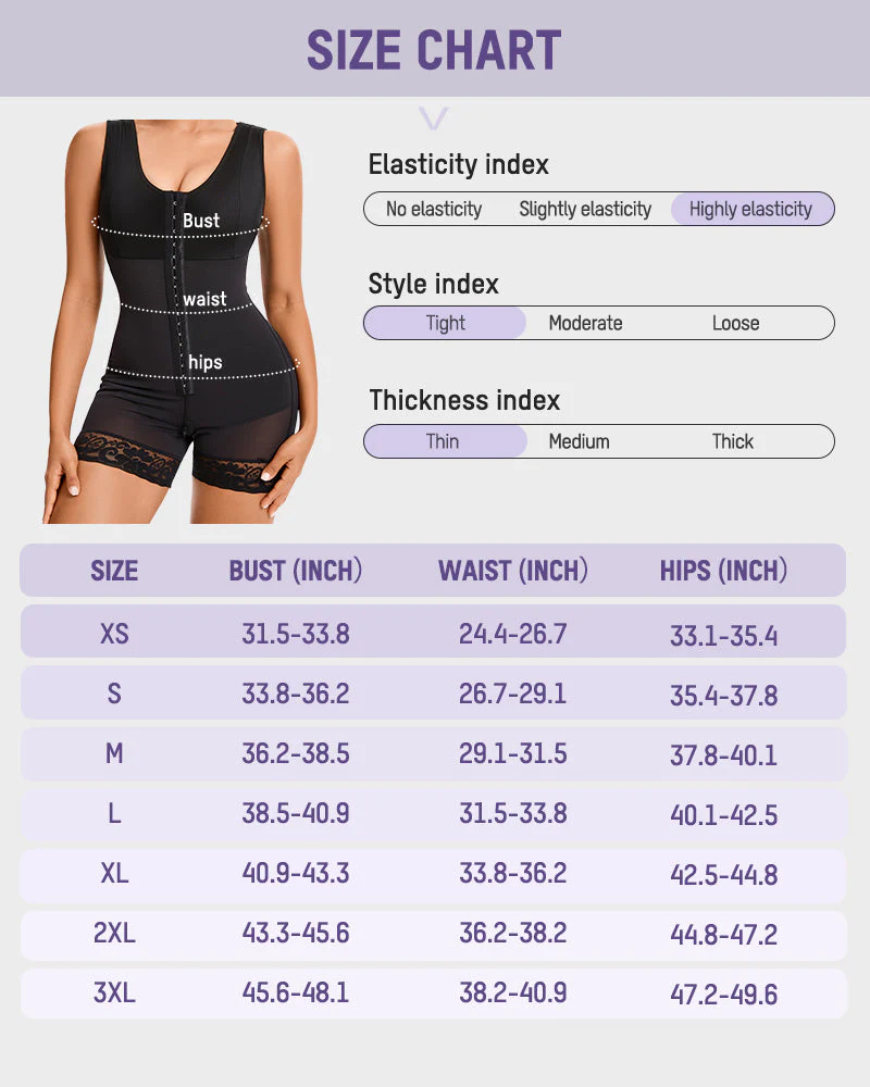 Extra Plus Size Shaper Bodysuit Tummy Control Shapewear With Bra - Image 27