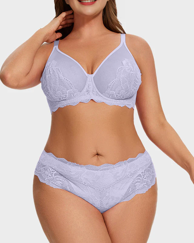 Full Coverage Lace Minimizer Bra - Image 12