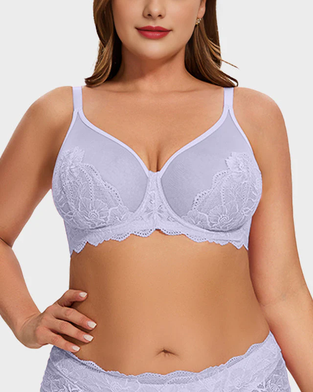Full Coverage Lace Minimizer Bra - Image 13
