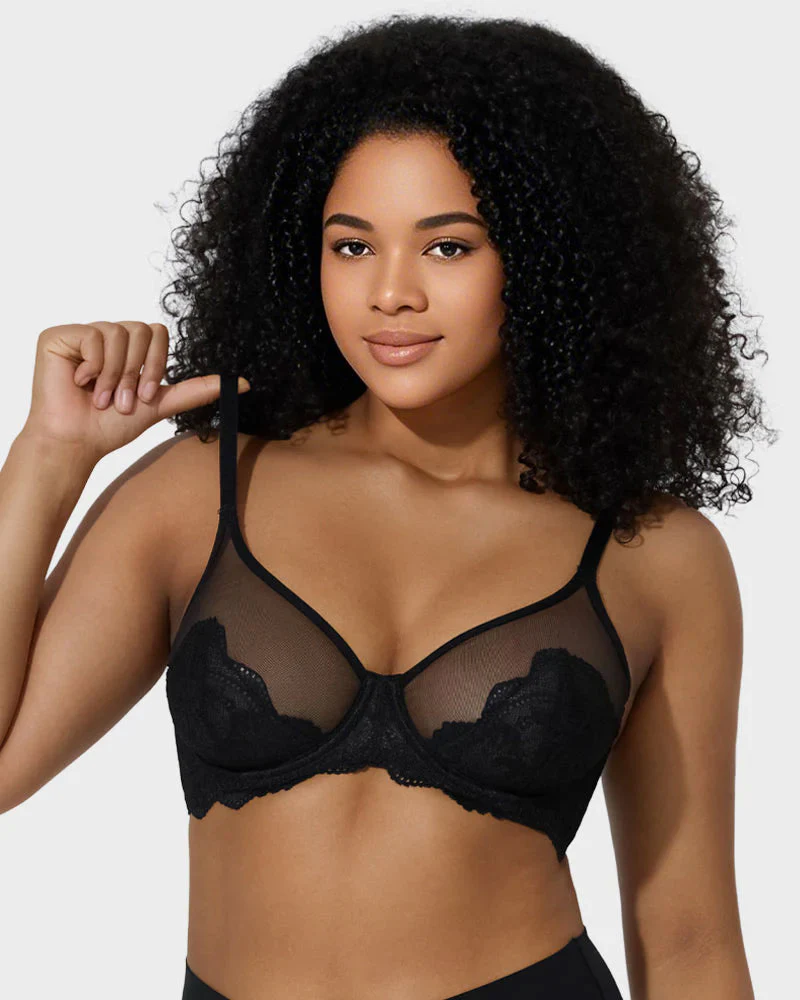 Full Coverage Lace Minimizer Bra - Image 3