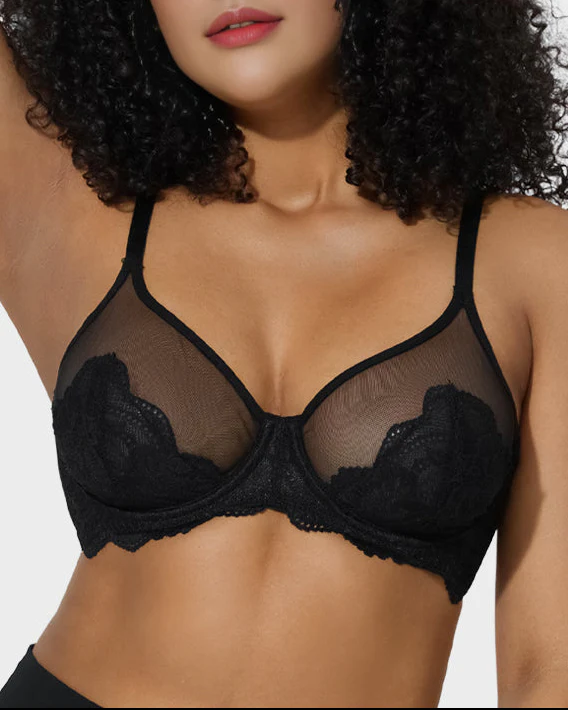 Full Coverage Lace Minimizer Bra - Image 7