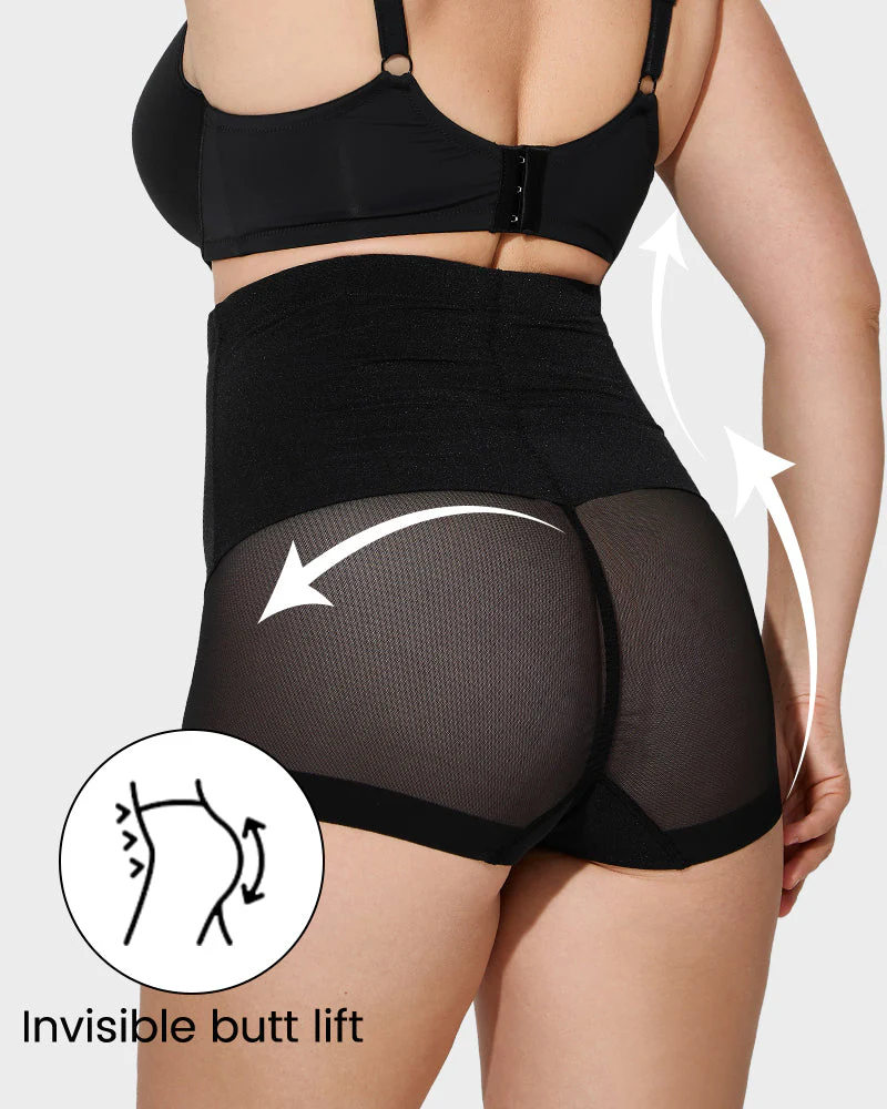 High Waist Mesh Tummy Control Butt Lifting Shaping Panty - Image 10