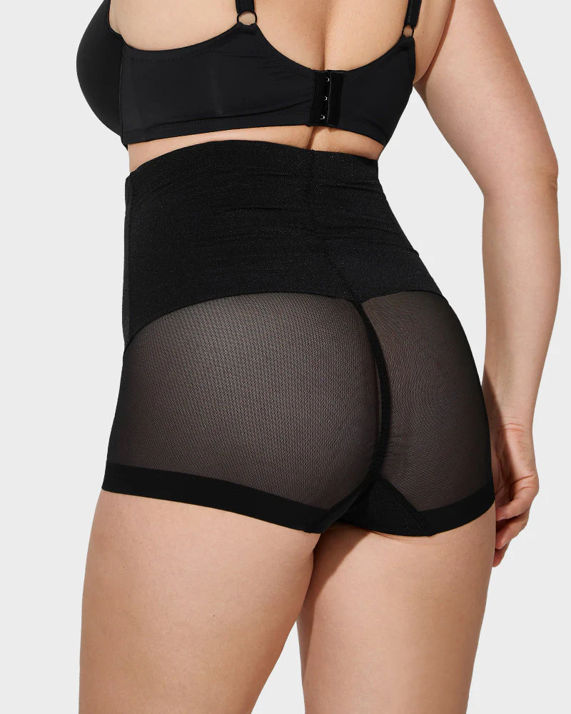 High Waist Mesh Tummy Control Butt Lifting Shaping Panty - Image 3
