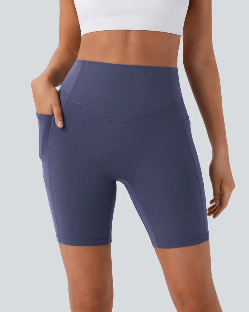 ⏳Limited-Time Offer🎉High Waisted Butt Lifting Tummy Control Side Pocket Shaping Training Shorts 7" - Image 10