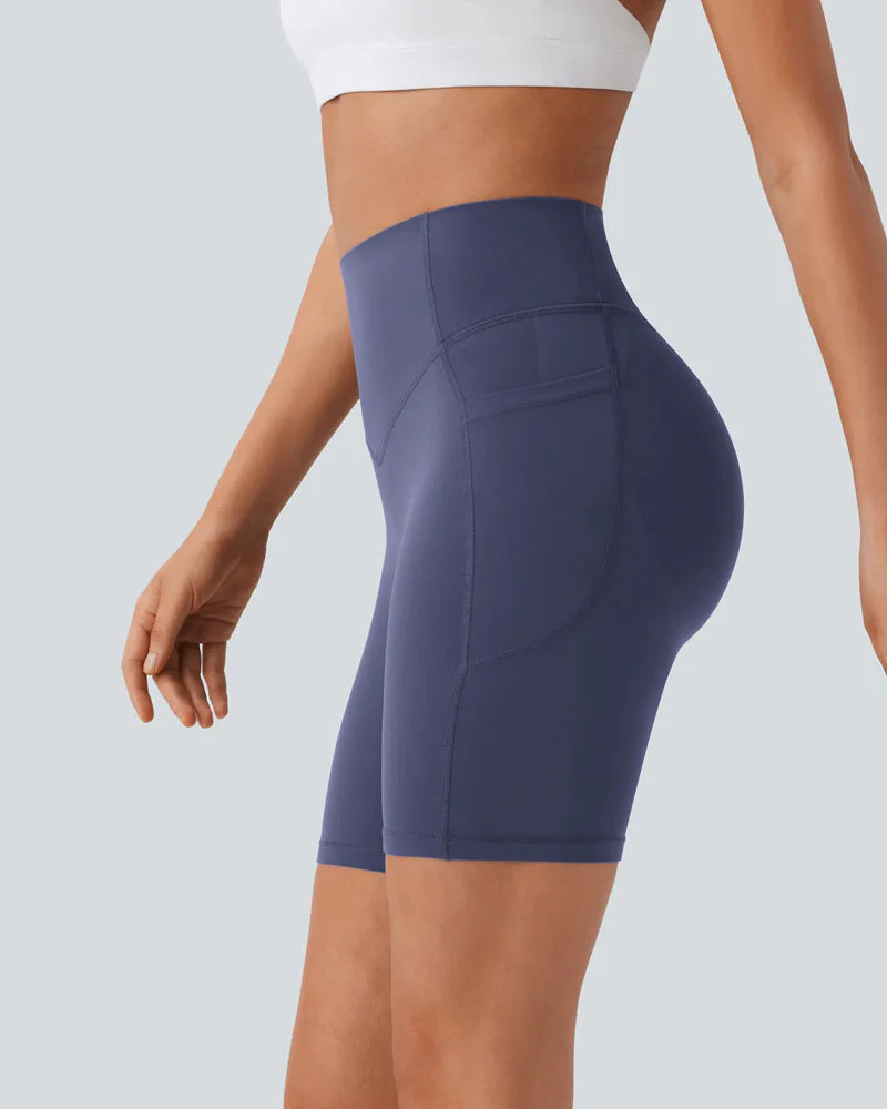⏳Limited-Time Offer🎉High Waisted Butt Lifting Tummy Control Side Pocket Shaping Training Shorts 7" - Image 7