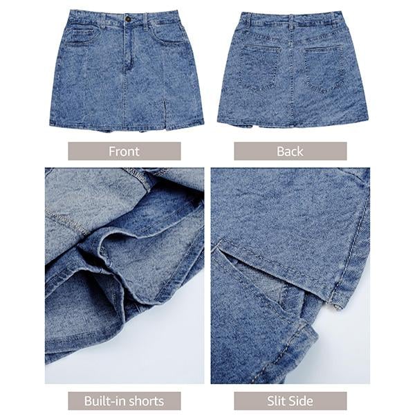 High Waisted Jean Shorts - Image 6