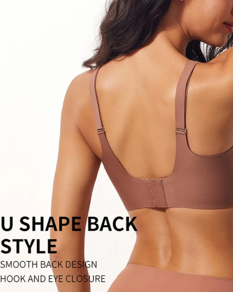 Jelly Wireless Women Comfortable Push Up Bra - Image 6