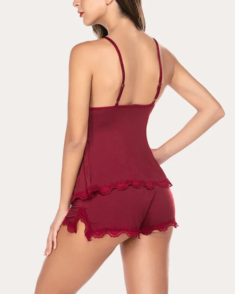 Lace Nightwear Pajamas Lounge Sets - Image 14