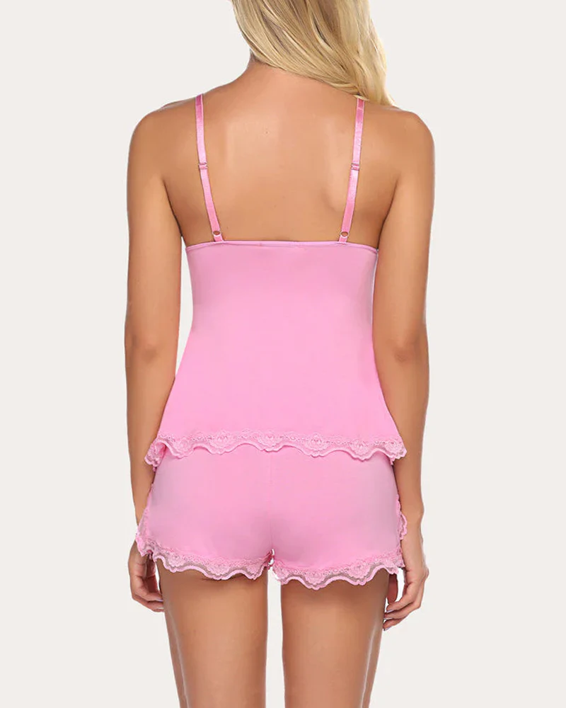 Lace Nightwear Pajamas Lounge Sets - Image 9