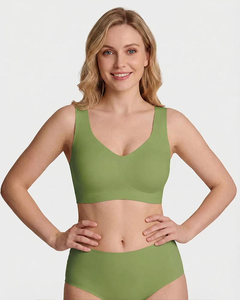 Lifting Wire-Free Antibacterial Jelly Bra - Image 17
