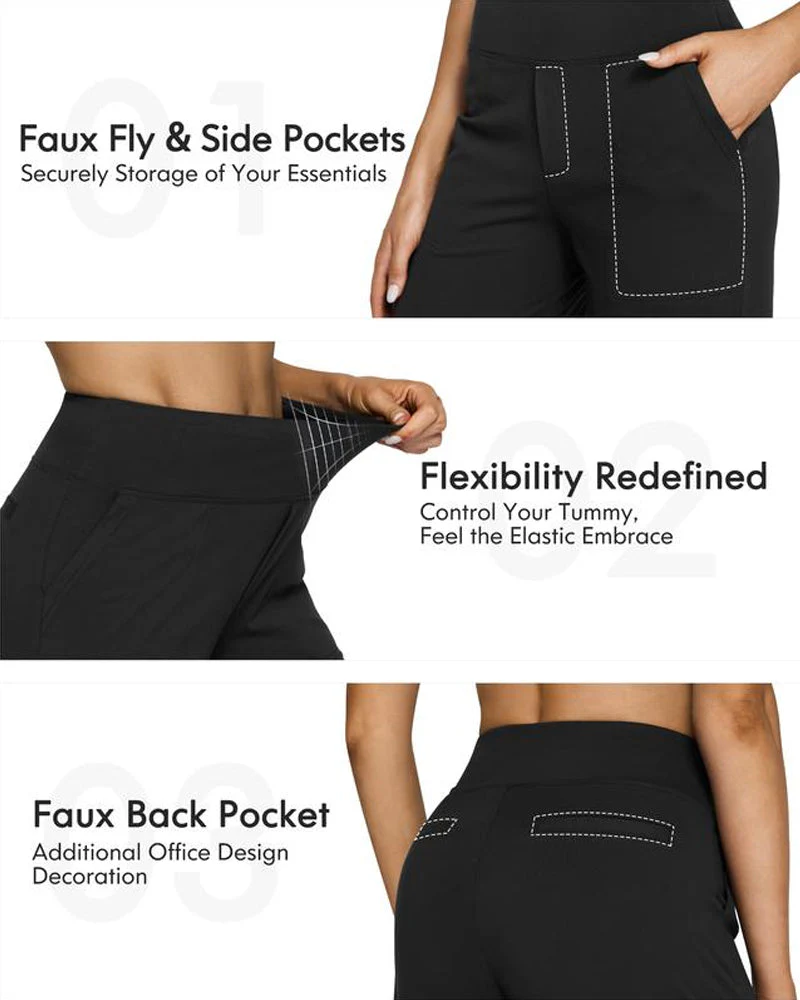 Loose High-Waist Business Casual Pants Yoga Pants - Image 8