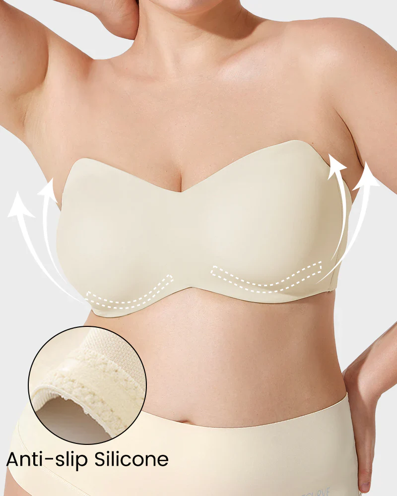 Full Support Non-Slip Convertible Bandeau Bra - Image 10