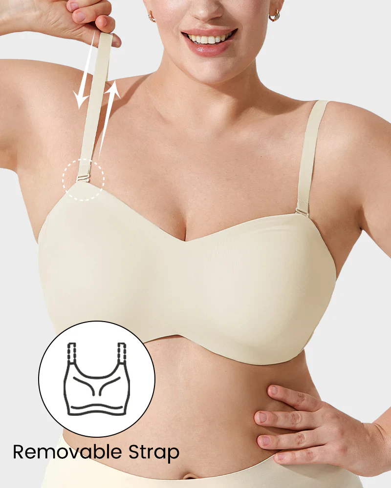 Full Support Non-Slip Convertible Bandeau Bra - Image 11