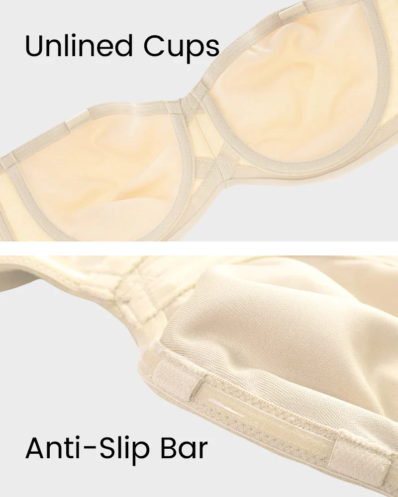 Full Support Non-Slip Convertible Bandeau Bra - Image 13