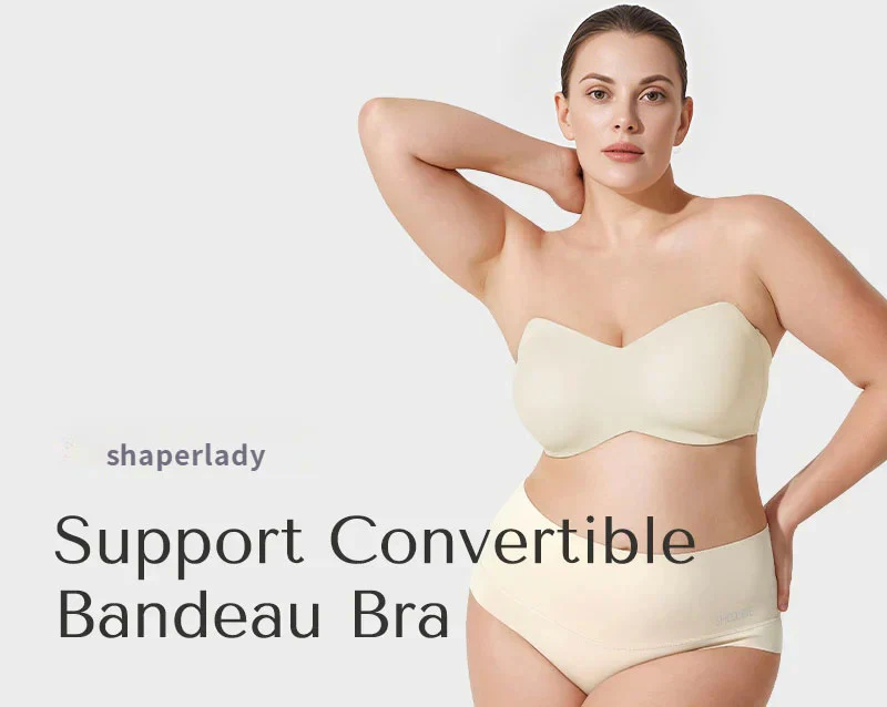 Full Support Non-Slip Convertible Bandeau Bra - Image 15