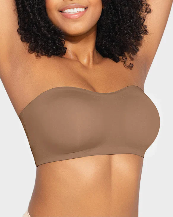 Non-Slip Crossover Side Hook Bandeau Bra - Image 4