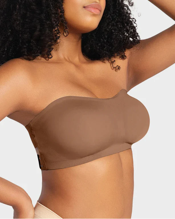 Non-Slip Crossover Side Hook Bandeau Bra - Image 5