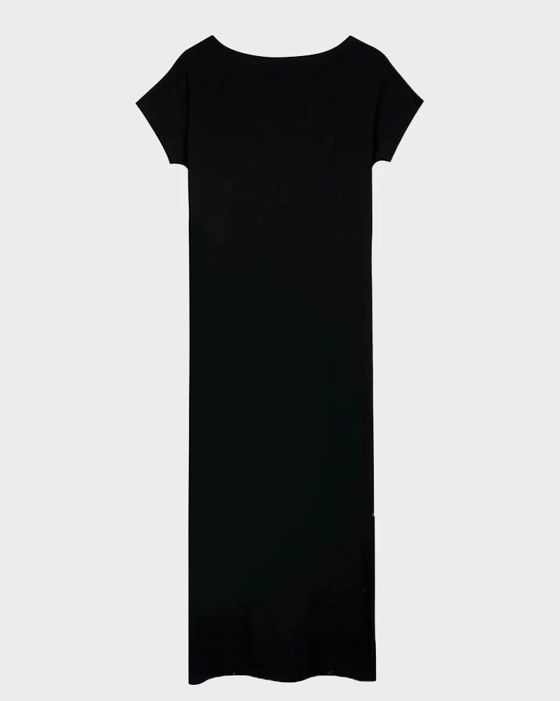 Off-Shoulder Batwing Sleeve Maxi Dress - Image 6