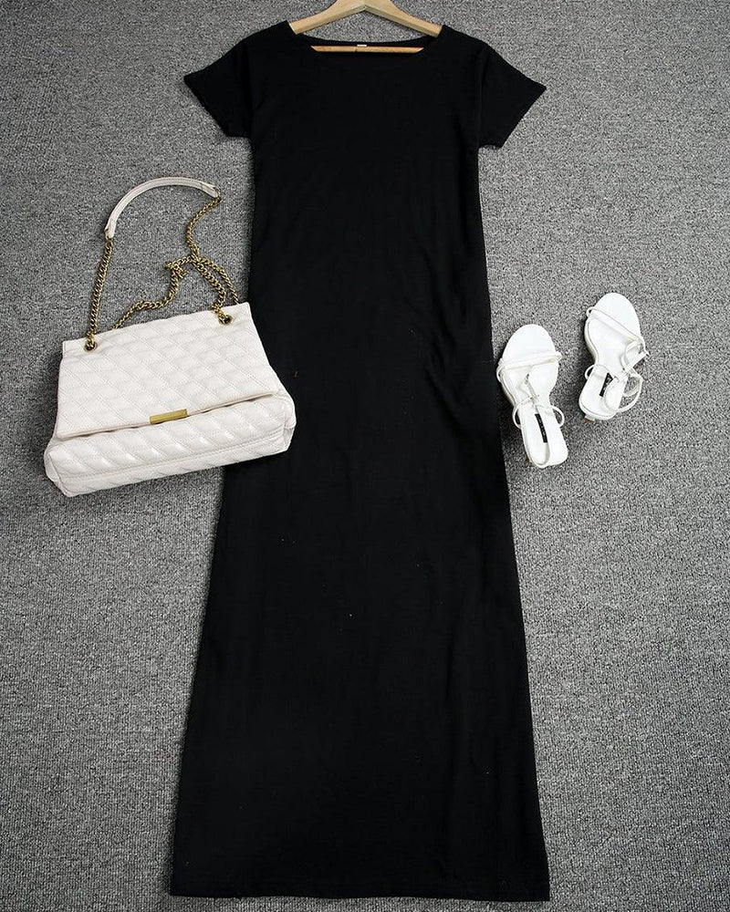 Off-Shoulder Batwing Sleeve Maxi Dress - Image 7