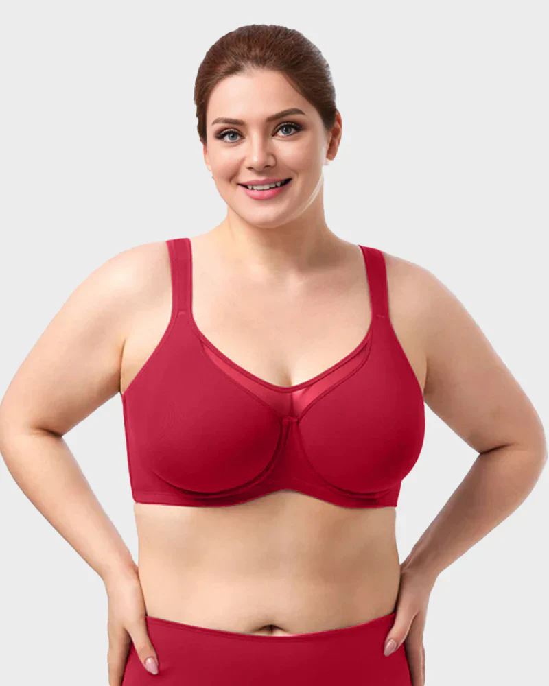 Plus Size Cooling Full Coverage Minimizer Bra - Image 3