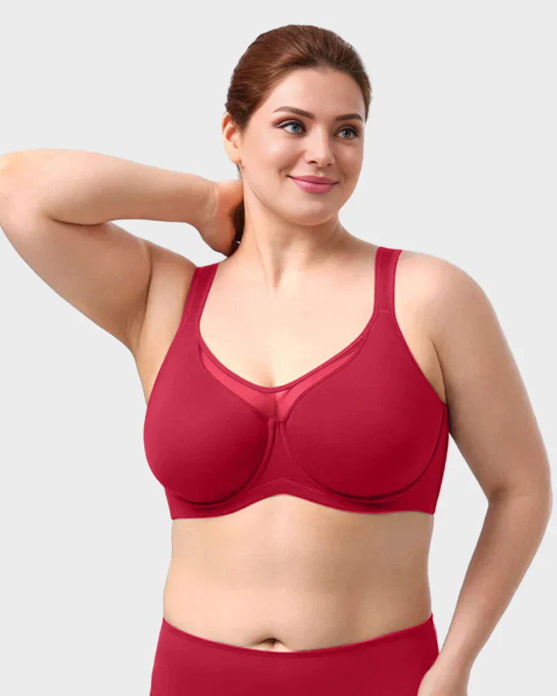 Plus Size Cooling Full Coverage Minimizer Bra - Image 4