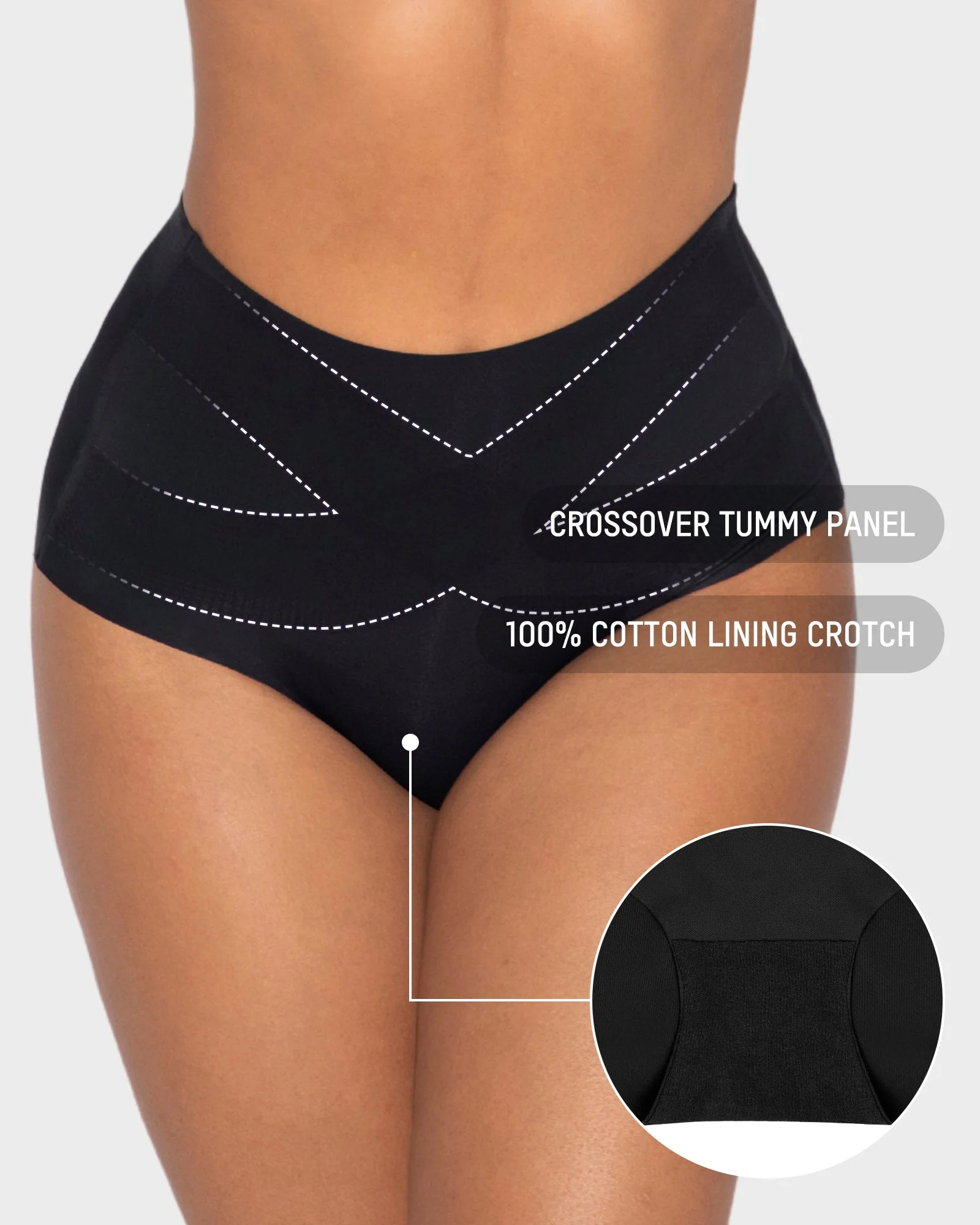 Seamless Tummy Control High-Waist Panties (5 Pack) - Image 12