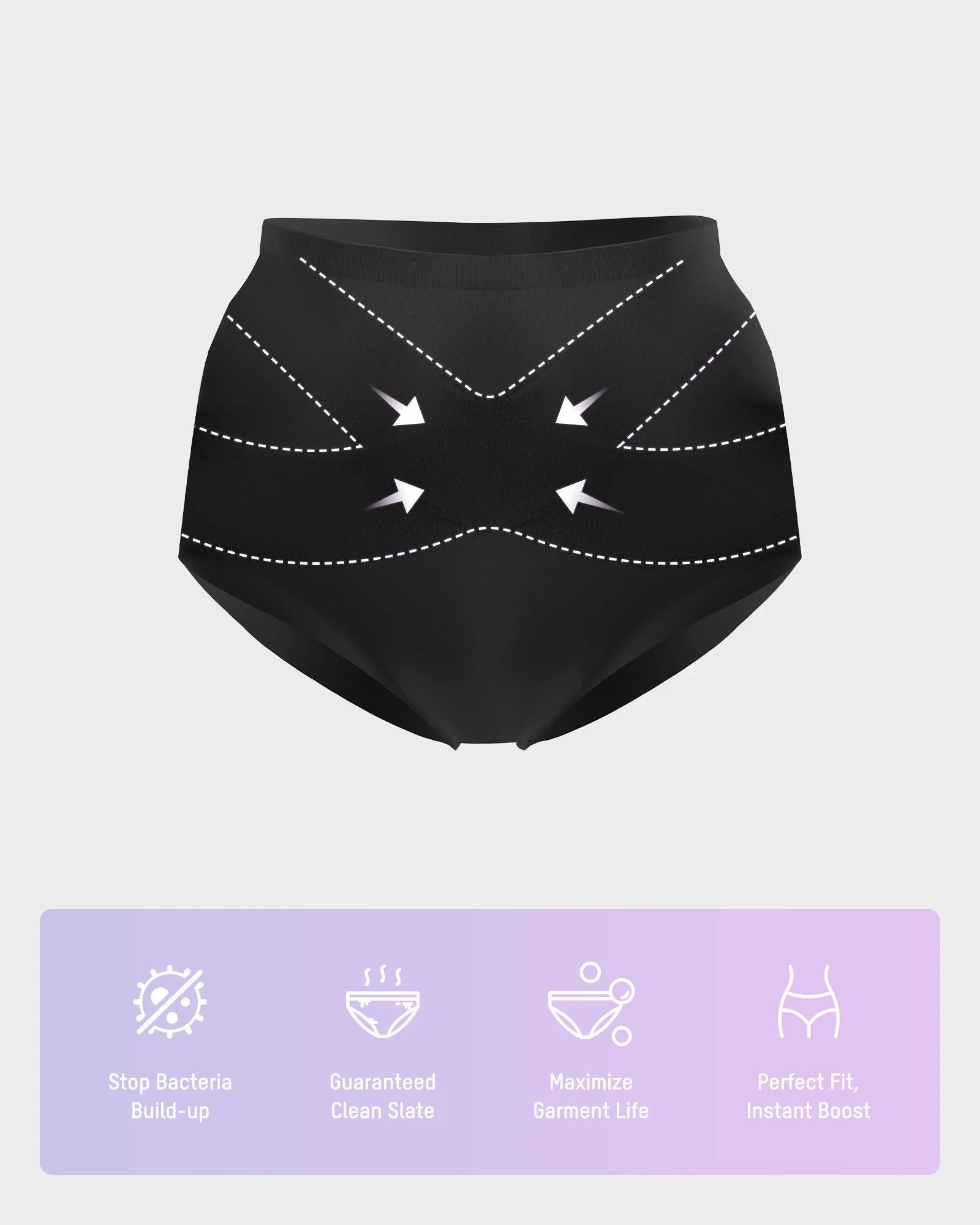 Seamless Tummy Control High-Waist Panties (5 Pack) - Image 13