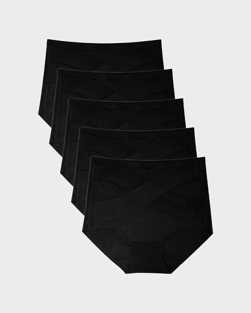 Seamless Tummy Control High-Waist Panties (5 Pack) - Image 15