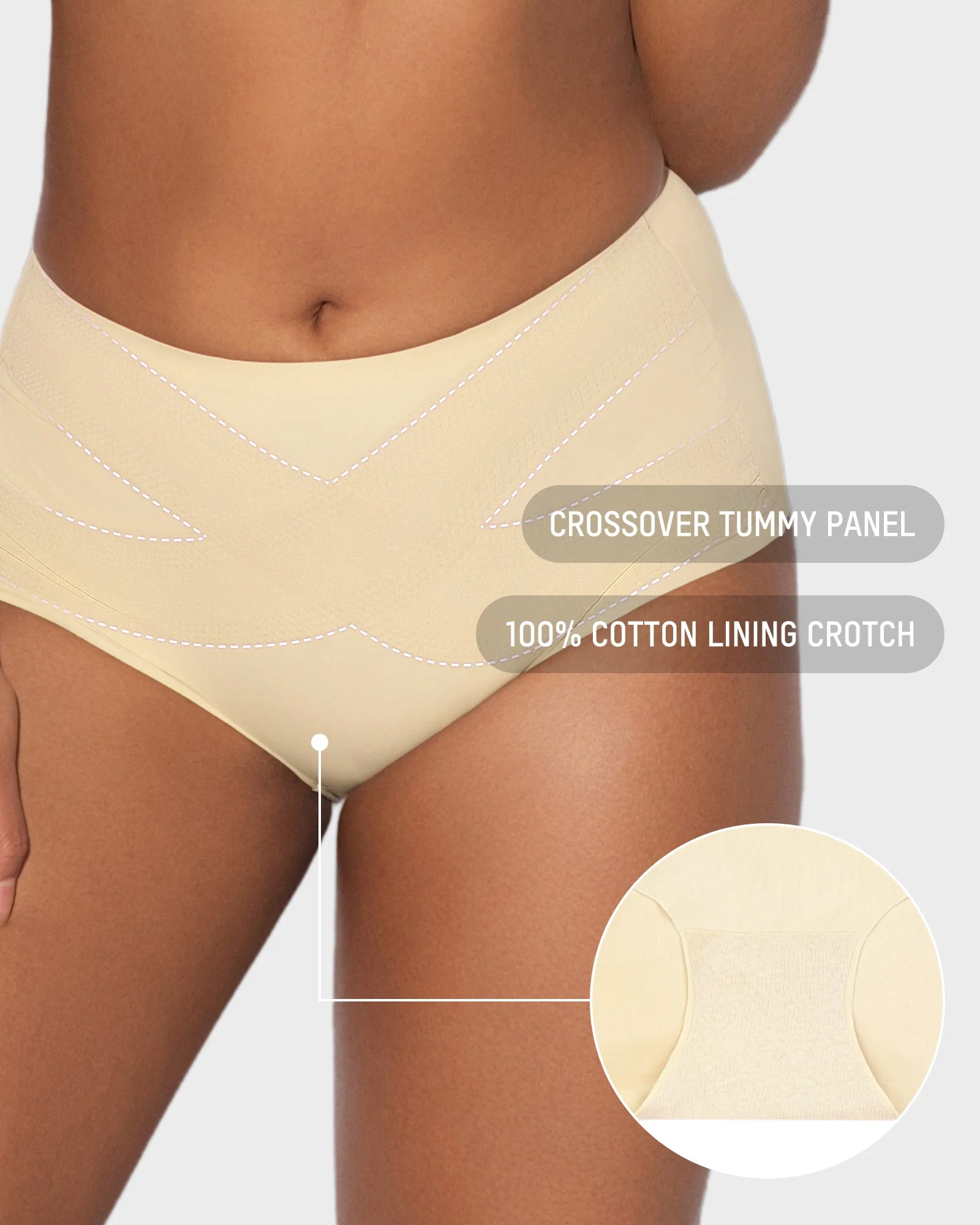 Seamless Tummy Control High-Waist Panties (5 Pack) - Image 5