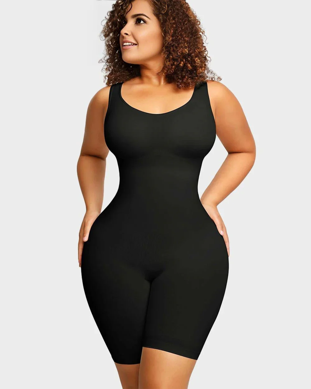 Seamless Sculpting Mid Thigh Bodysuit - Image 4