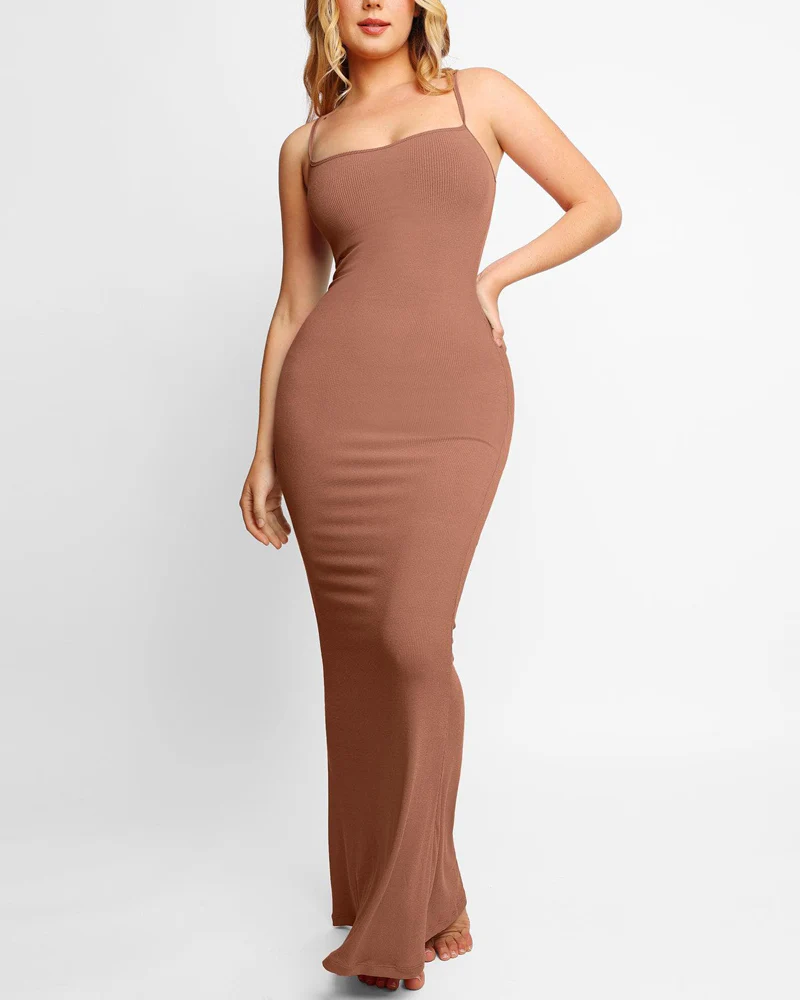 Shapewear Modal Slimming Maxi Slip Dress - Image 17